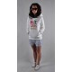 BLUZA KANGURKA LADY DIIL "DGF" BIAŁA LBL 50