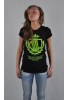 LADY DIIL -T-SHIRT LADY "DOTS" CZARNY/ziel LTS 55