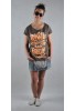 LADY DIIL - T-SHIRT LADY NON PUBLIQUE BRĄZOWY LTS