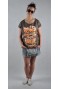 LADY DIIL - T-SHIRT LADY NON PUBLIQUE BRĄZOWY LTS