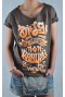 LADY DIIL - T-SHIRT LADY NON PUBLIQUE BRĄZOWY LTS