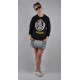 LADY DIIL - BLUZA HARVARD - KRATA - CZARNA LBL 44