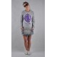 LADY DIIL - BLUZA LADY DIIL KLASYK HARVARD "DOTS" SZARY MELANŻ LBL 51