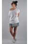 LADY DIIL - T-SHIRT LADY "POCKET" BIAŁY LTS 58