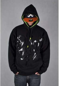 DIIL - BLUZA KANGURKA "TAGER" ALLBLACK DBL 65