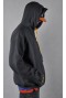 DIIL - BLUZA Z/K ZIP DIILGANG - grafitowo/żółty