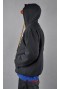 DIIL - BLUZA Z/K ZIP DIILGANG - grafitowo/żółty