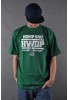 DIIL - T-SHIRT "HWDP ALL DAY, EVERY DAY" CIEMNO ZIELONY DTS 227