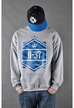 DIXON37 - Bluza Bawełna -KORONA -szara-
