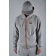 Bluza Bawełniana - Szara/pom (M-ka) ZIP ORANGE