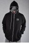 Bluza Bawełniana - Czarny/biały (M-ka) ZIP BLACK