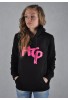 BLUZA KANGURKA LADY DIIL "HG" CZARNA/RÓŻ LBL 69