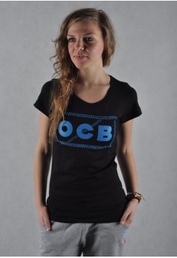 OCB - koszulka - damska - Czarno/niebieska