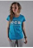 OCB - koszulka - damska - niebiesko/biała