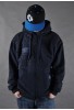 METODA - Bluza Bawełniana (Tarcza) zip - granatowa