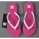 DC - WOMEN'S SPRAY Crazy Pink/White Flip Flops D0303362