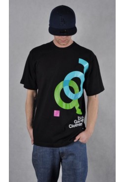 DIIL - T-SHIRT "BAUHAUS" CZARNY DTS 165