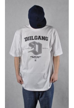 DIIL - T-SHIRT "DG ULICZNY HARVARD 3D" BIAŁY DTS 180